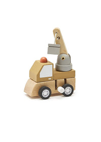 Wooden Wind-Up Vehicle Toy