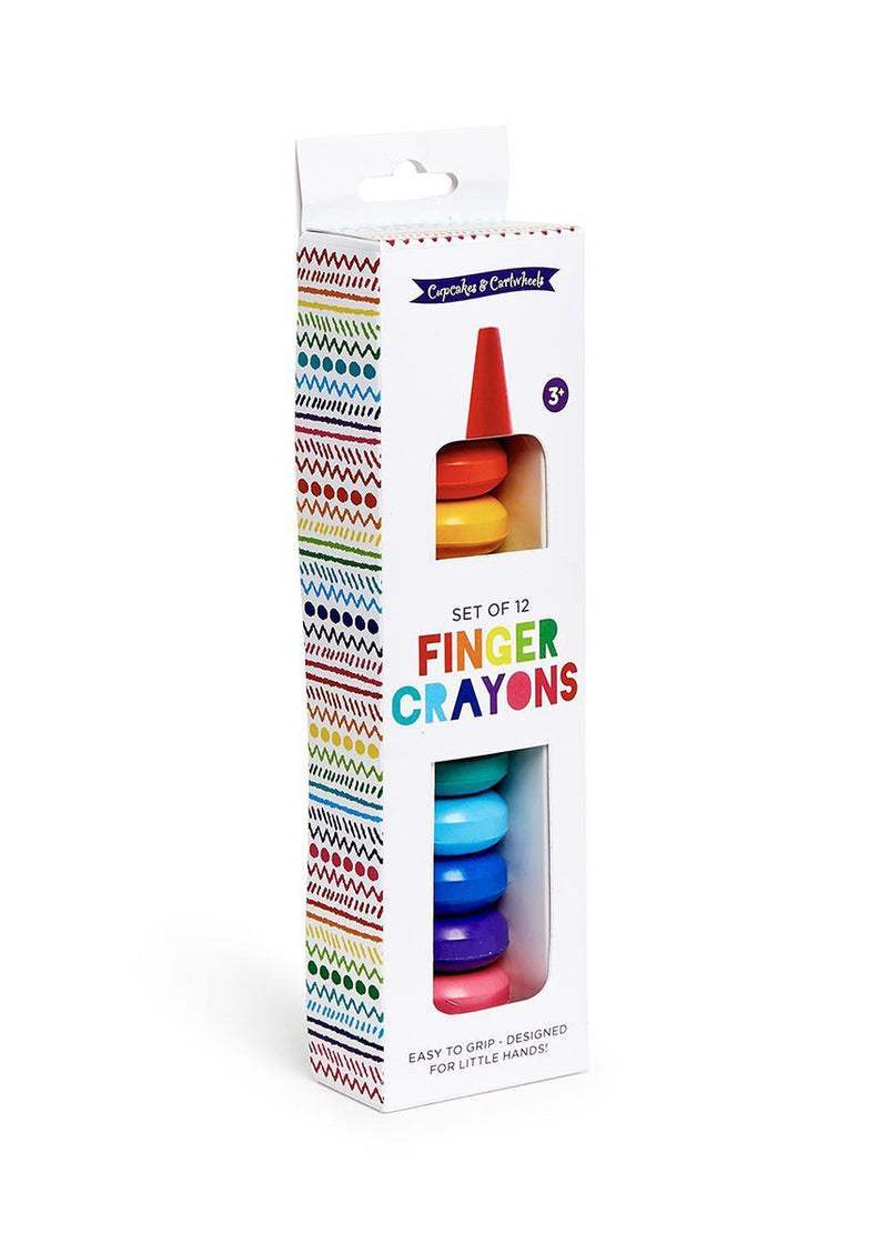 Rainbow Stack Finger Crayon (Set of 12)