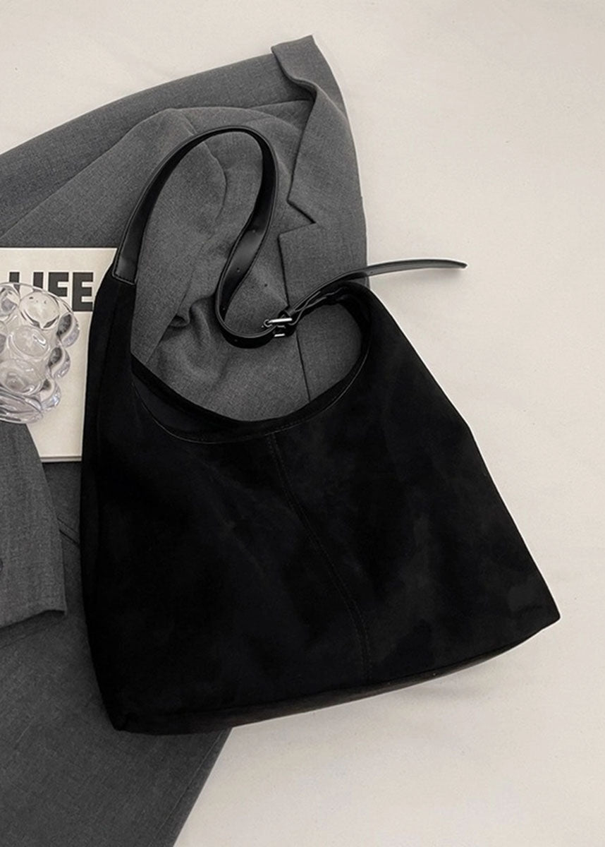 Simple Commuter Tote Bag - Black