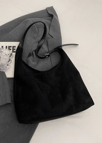 Simple Commuter Tote Bag - Black