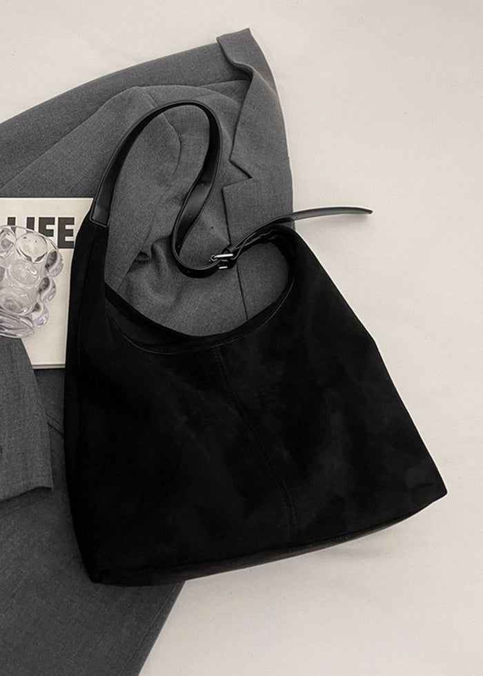Simple Commuter Tote Bag - Black