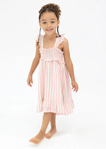 Smocked Ruffle Sundress - Candy Stripe Pink