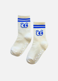 Ribbed Grip Socks - Eyes