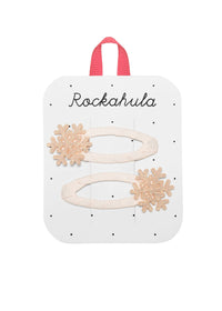 Shimmer Snowflake Clips