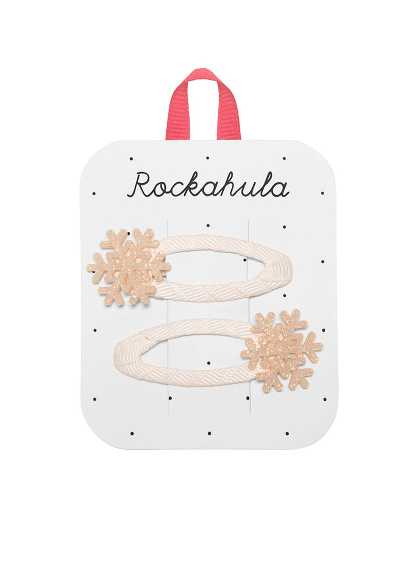 Shimmer Snowflake Clips