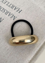 Gold Metal Hair Tie Cuff - Single Arch