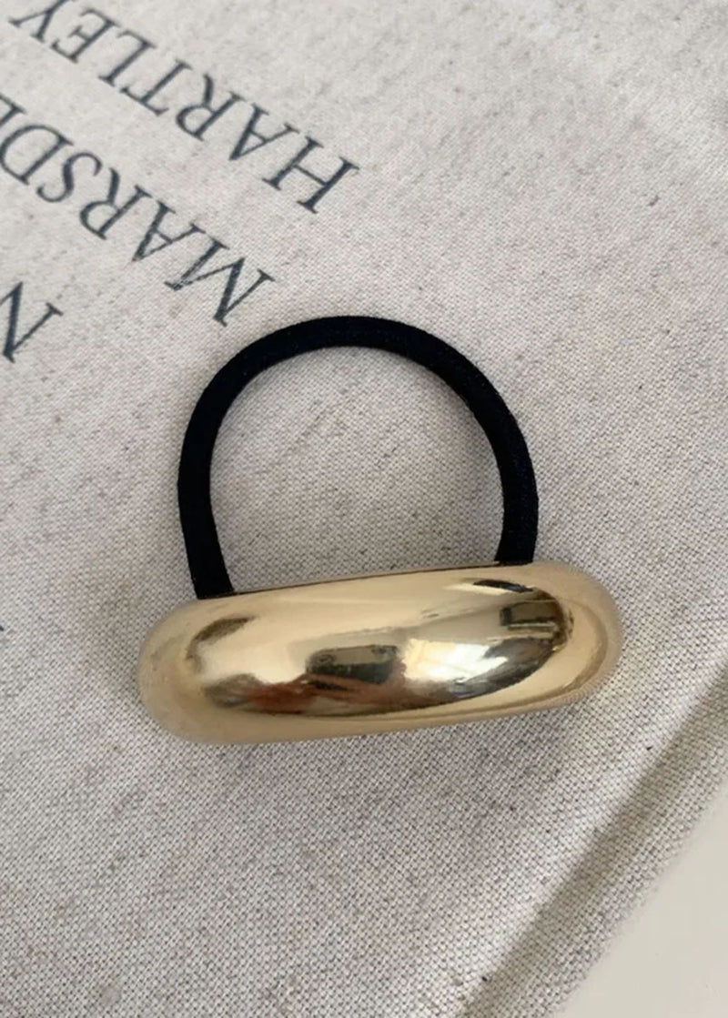 Gold Metal Hair Tie Cuff - Single Arch