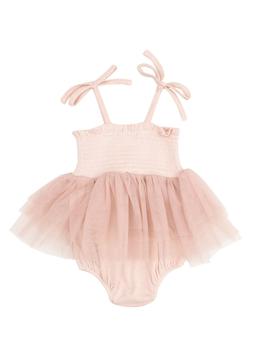 Tutu Bubble Onesie - Rose Smoke