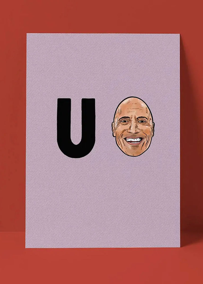 U Rock Greeting Card
