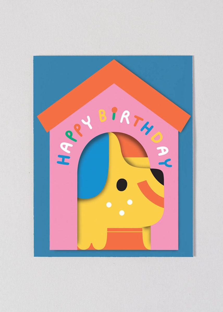 Dog House Birthday Card