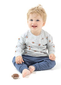 French Terry Sweatshirt & Jogger Set - Football Field Goal