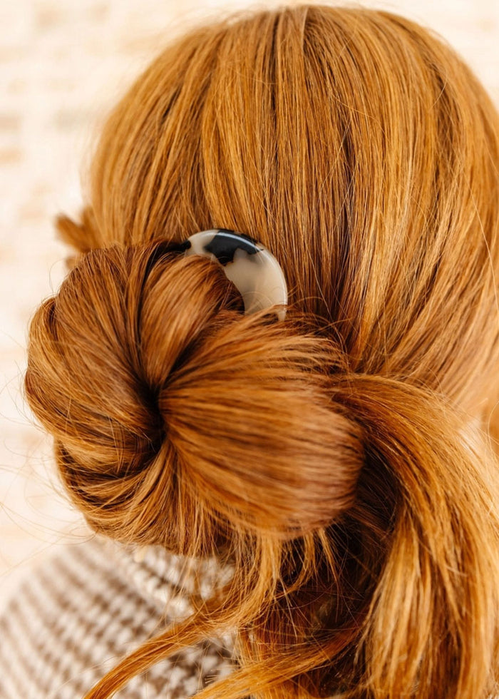 U-Shaped Fork Hair Pin - Tortoise