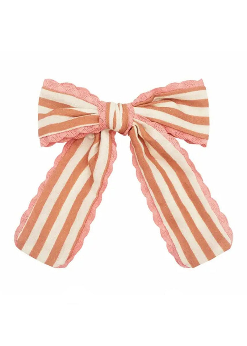 Stripy Scallop Long Bow Clip