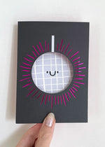 Disco Ball Die-Cut Card