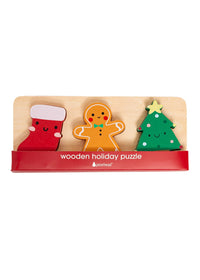 Wooden Christmas Holiday Puzzle