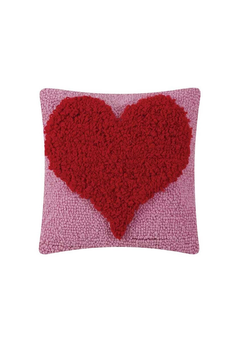 Looped Heart Hook Pillow