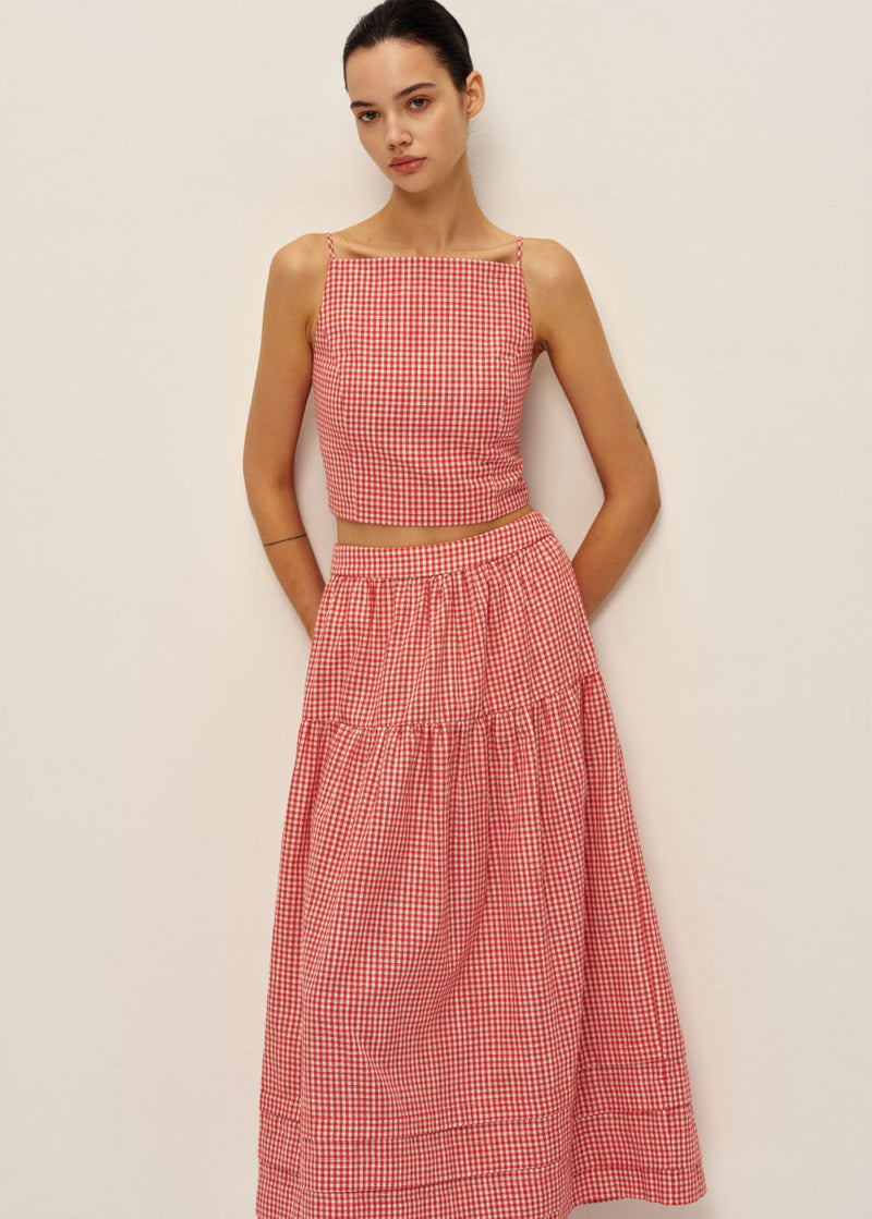 Jamie Top - Red Gingham