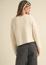 Marnie Tie-Front Cardigan - Beige