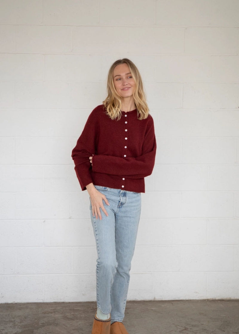 Piper Cardigan - Wine