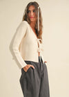 Marnie Tie-Front Cardigan - Beige