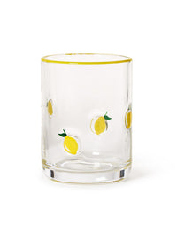 Painted Lemons Glass