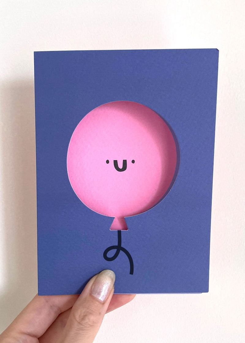 Birthday Balloon Die-Cut Card