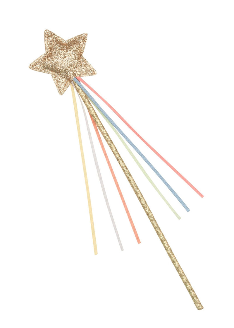 Rainbow Glitter Star Wand