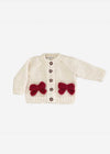 Red Bow Cardigan