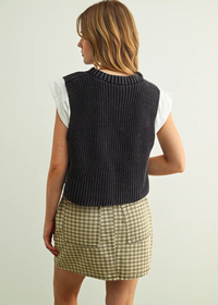 Meeya Sweater Vest Top Combo - Navy
