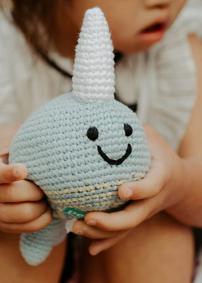 Plush Narwhal Rattle