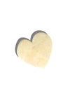 Heart Claw Hair Clip - Cream