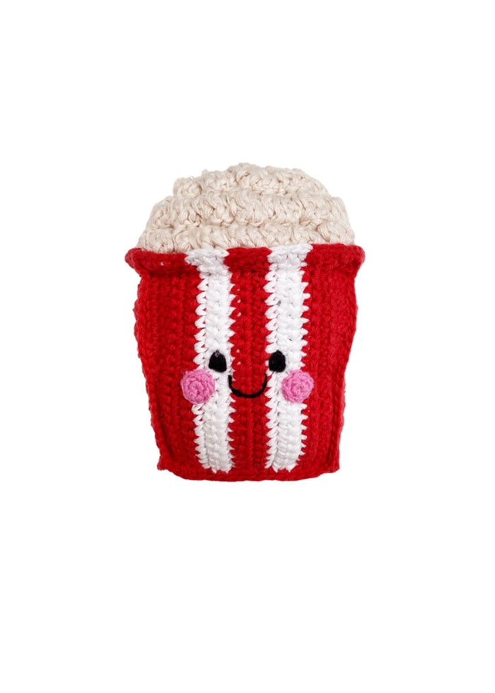 Friendly Plush Popcorn Rattle