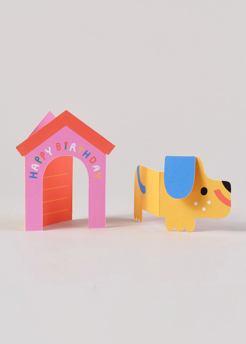 Dog House Birthday Card