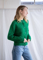 Gemini Spotted Cardigan - Green