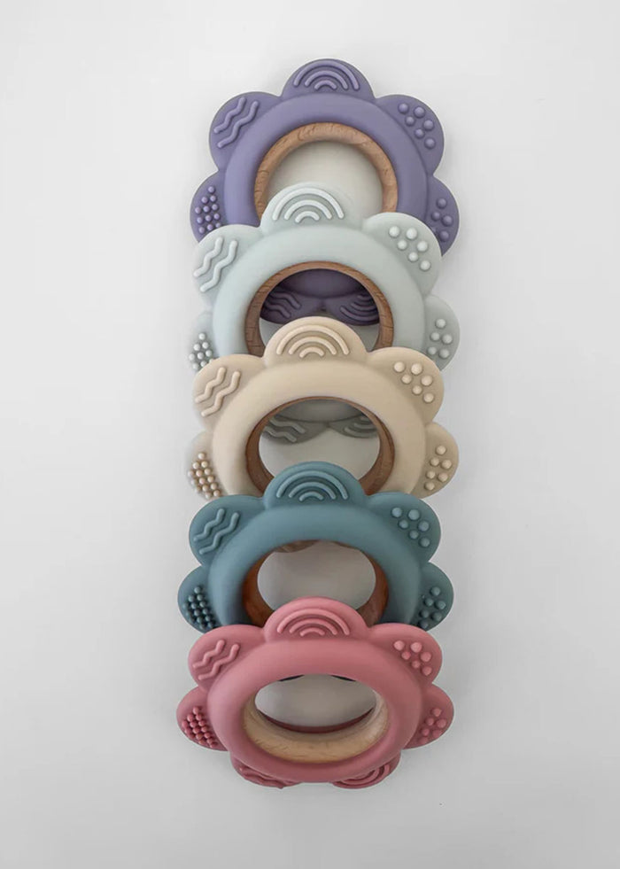 Garden Party Flower Teether - Berry Bliss
