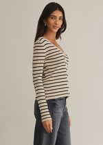 Jordana Stripe Sweater - Sandshell