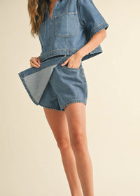 Mikey Denim Skort