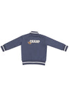 French Terry Letterman Jacket - Football Blue