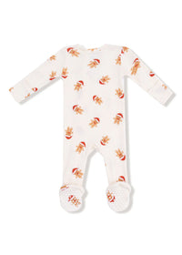 2-Way Zipper Footie - Gingerbread