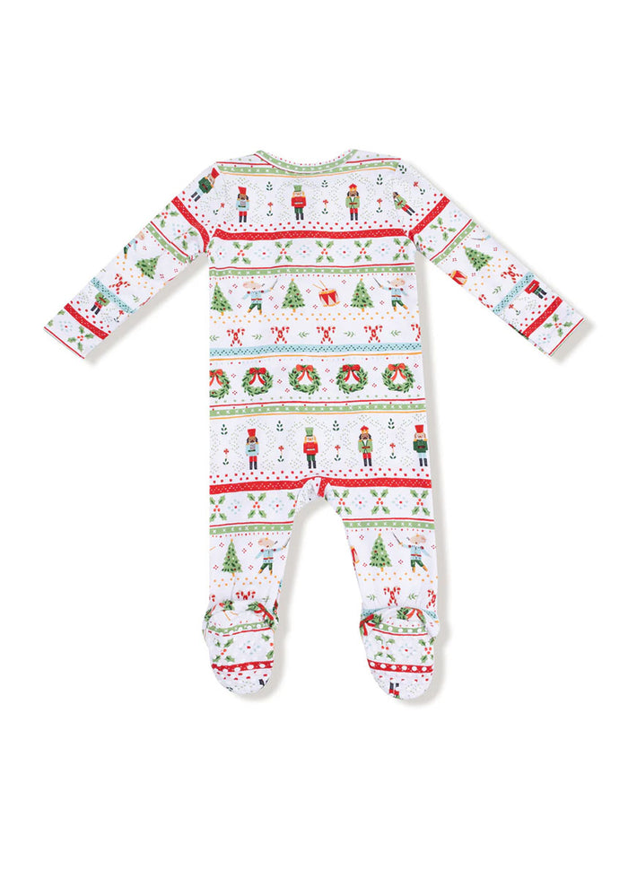 2-Way Zipper Footie - Nutcracker Fair Isle