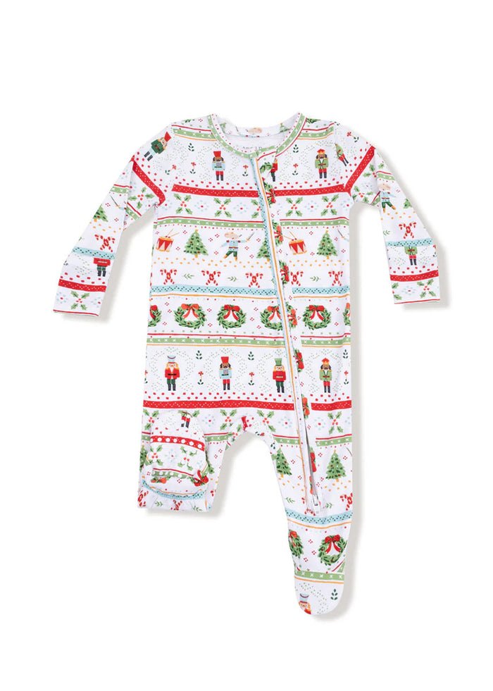 2-Way Zipper Footie - Nutcracker Fair Isle