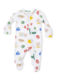 2-Way Zipper Footie - Charcuterie Cuties