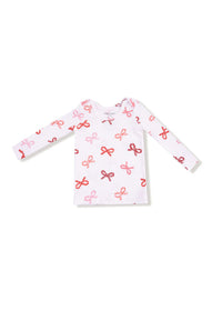 2-Piece L/S Pajama Set - Candy Cane Bows