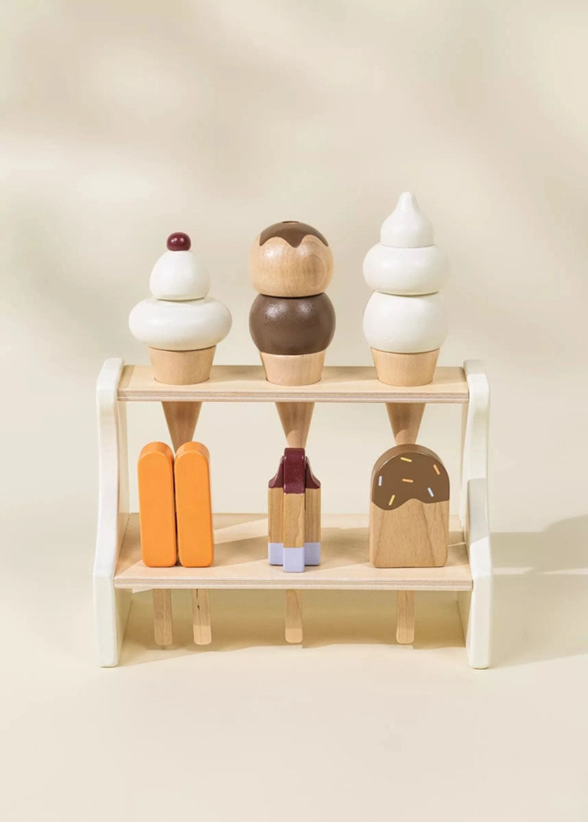 Wooden Ice Cream Stand Playset