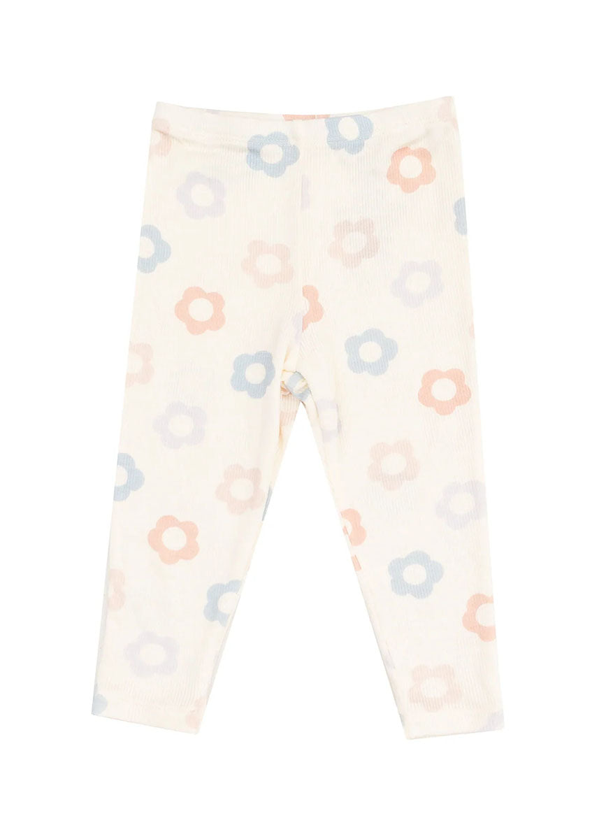 Ruffle Sweatshirt & Legging Set - Daisy Pop