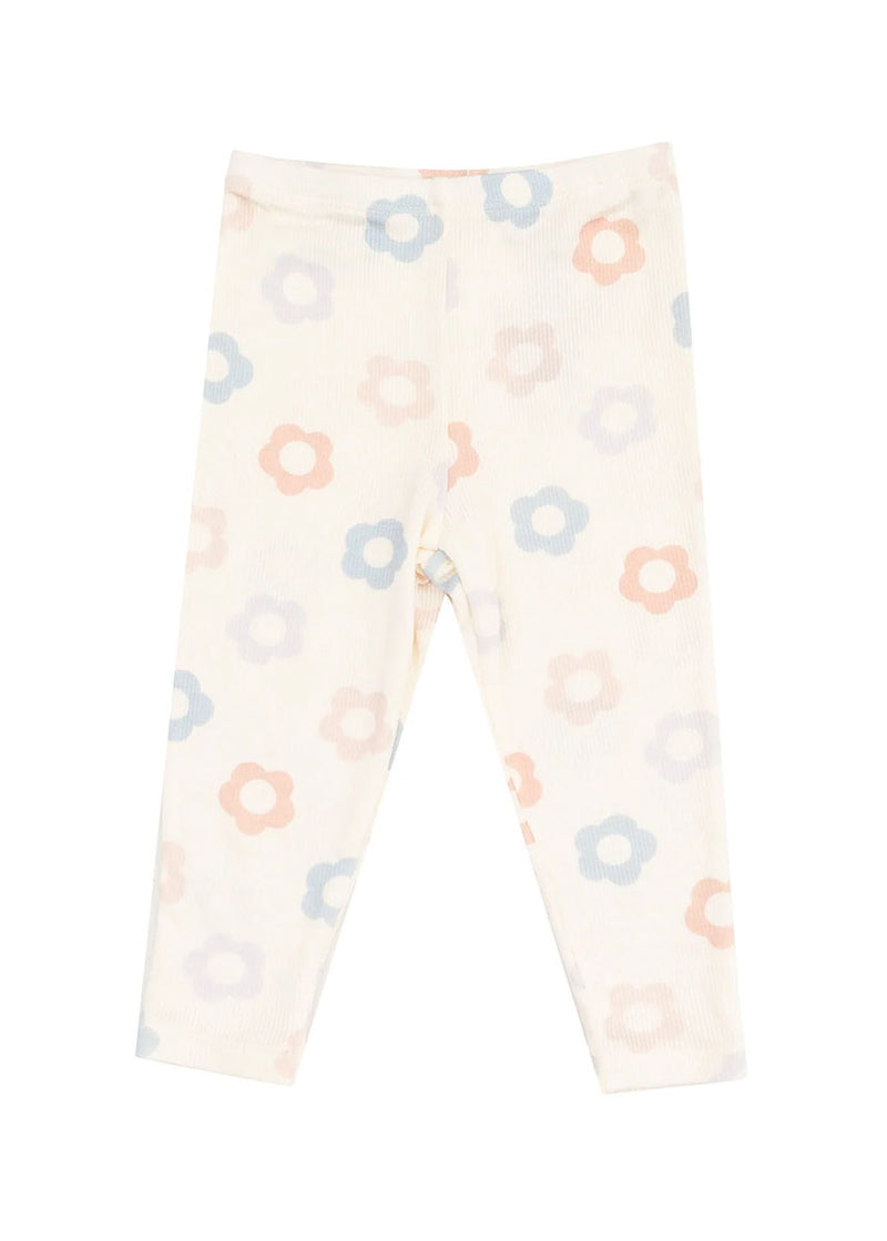 Ruffle Sweatshirt & Legging Set - Daisy Pop