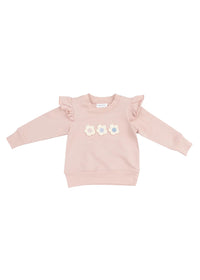 Ruffle Sweatshirt & Legging Set - Daisy Pop