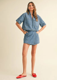 Mikey Denim Skort