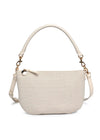 Jordan Woven Crossbody - Ivory & Grey