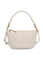 Jordan Woven Crossbody - Ivory & Grey